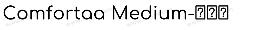 Comfortaa Medium字体转换